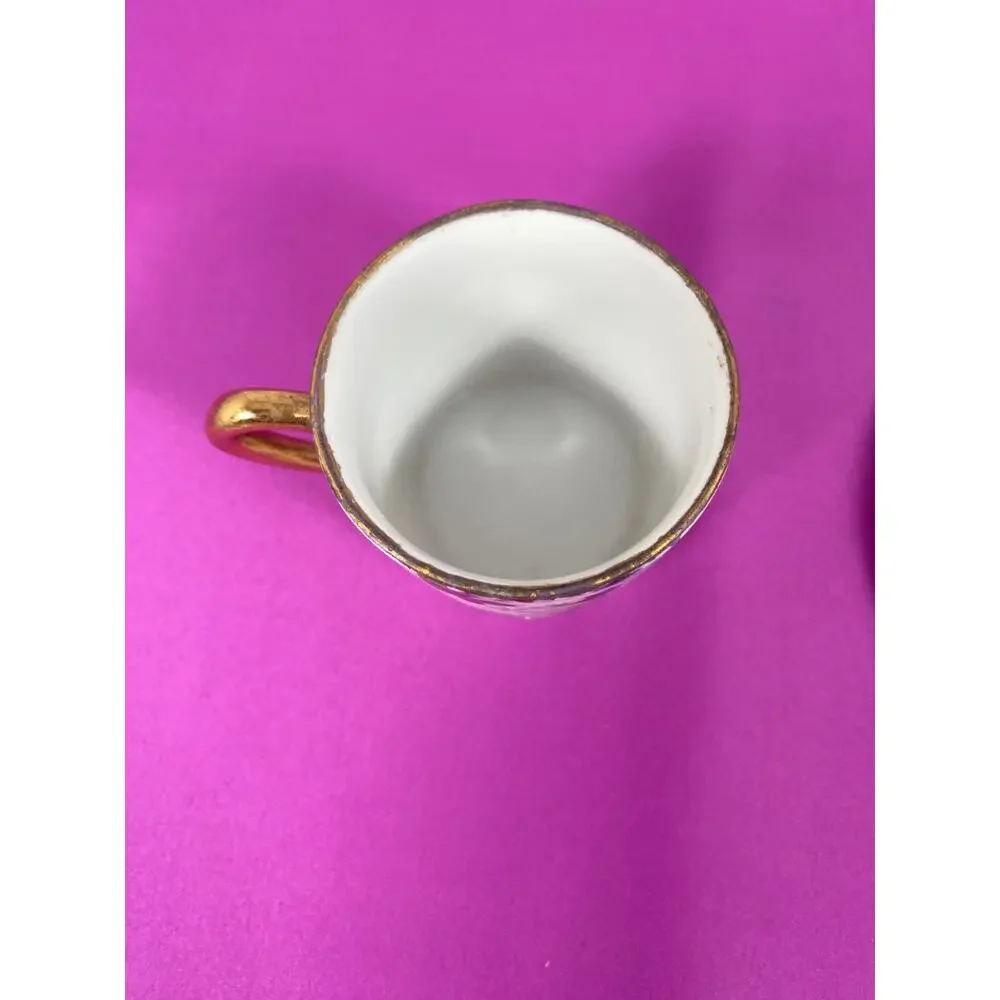 Vintage Sweet Violets Japan China Demitasse Cup & Saucer, No. 10027